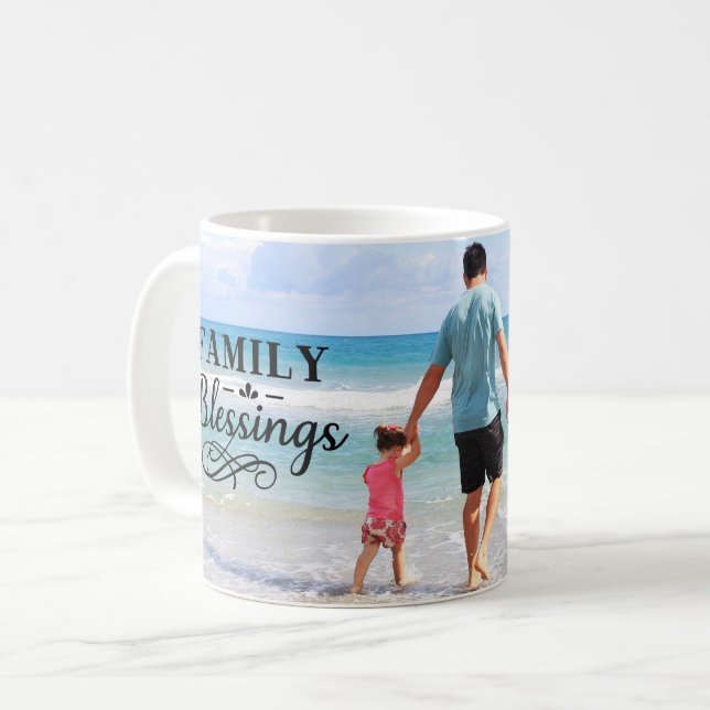 ADD PHOTO / Family Blessings Coffee Mug (Front Left)