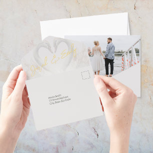 Add Photo Foil Wedding All in One Invitation