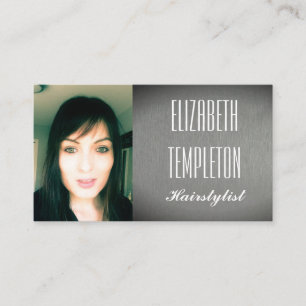 Add Photo Hairstylist or Any Profession Modern Business Card
