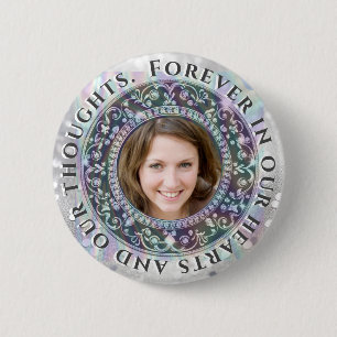 Add Photo Memorial 6 Cm Round Badge