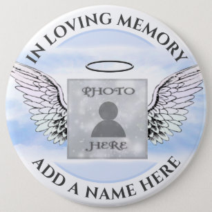 Add Photo Memorial 6 Cm Round Badge
