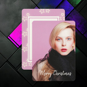 Add Photo Modern Chic Christmas Photo Cards