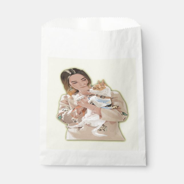 Add Photo Personalise Favour Bag (Front)