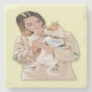 Add Photo Personalise Stone Coaster