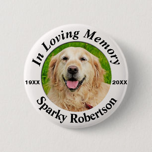 Add Photo Pet Memorial 6 Cm Round Badge