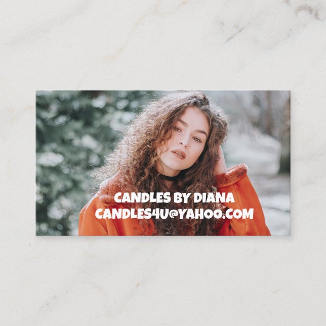 ADD PHOTO TEXT BUSINESS CARDS (Front)