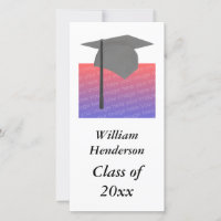 Add photo under Graduation cap photocards