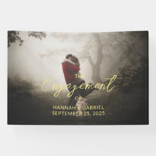 Add Photo Wedding Engagement Party Banner