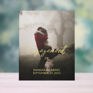 Add Photo Wedding Engagement Party Sign