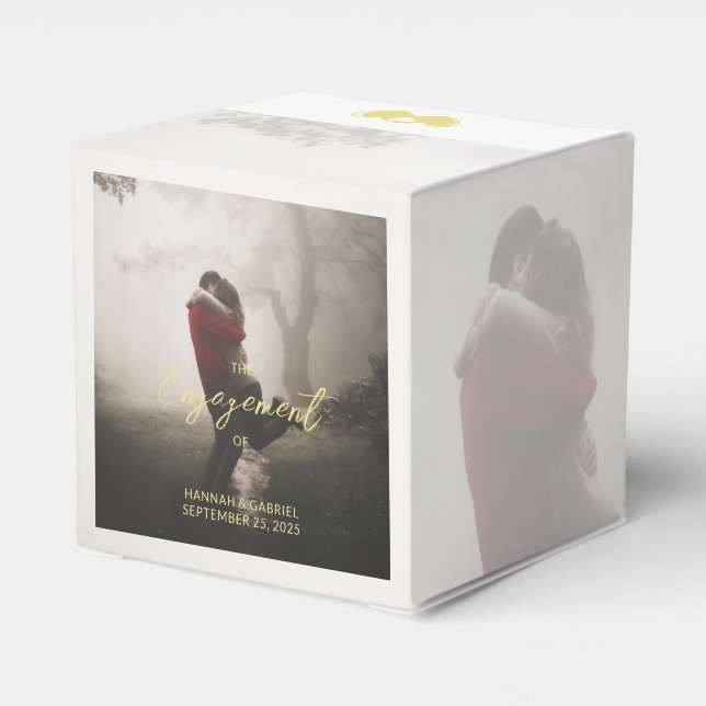 Add Photo Wedding Favour Box (Back Side)