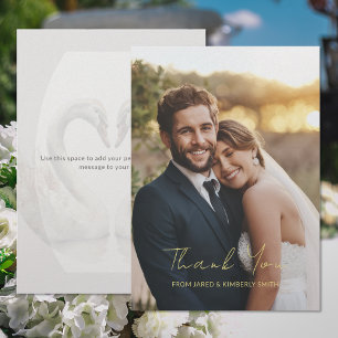 Add Photo Wedding Thank You Card