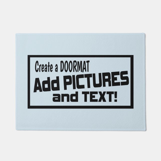 Add Pictures and Text- Create Your Own Doormat (Front)