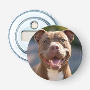 Add Pit Bull Photo Customise Bottle Opener