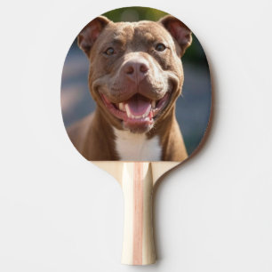 Add Pit Bull Photo Customise Ping Pong Paddle
