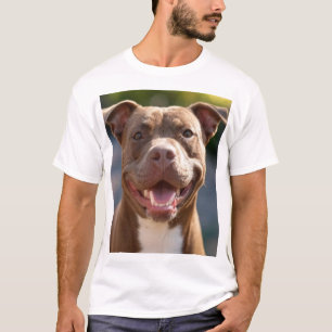 Add Pit Bull Photo Customise T-Shirt