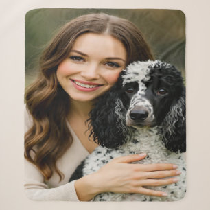 Add Poddle Photo Personalise Customise Sherpa Blanket