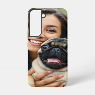 Add Pug Photo Personalise Customise Samsung Galaxy Case