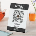 Add QR Code Venmo Pay Here Pedestal Sign