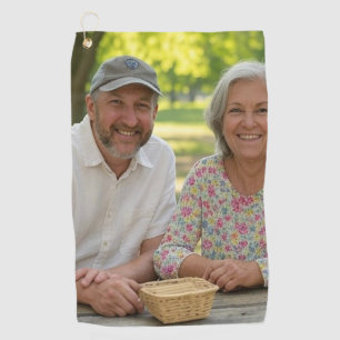 Add Retired Photo Customise Golf Towel