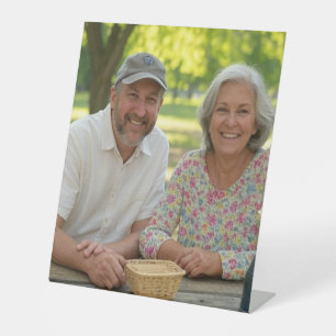 Add Retired Photo Customise Pedestal Sign