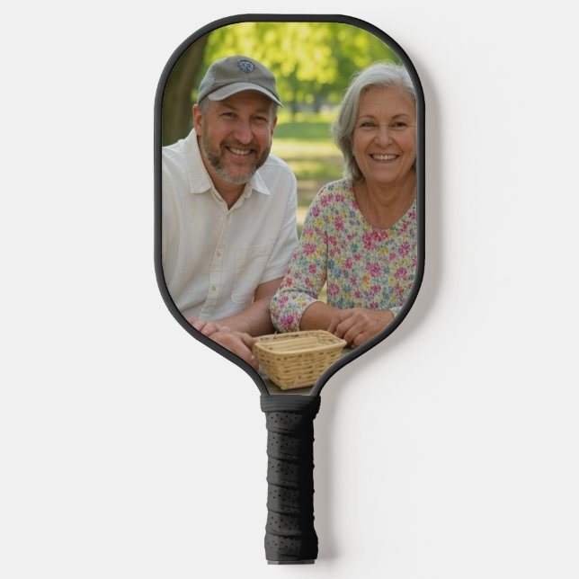 Add Retired Photo Customise Pickleball Paddle (Front)