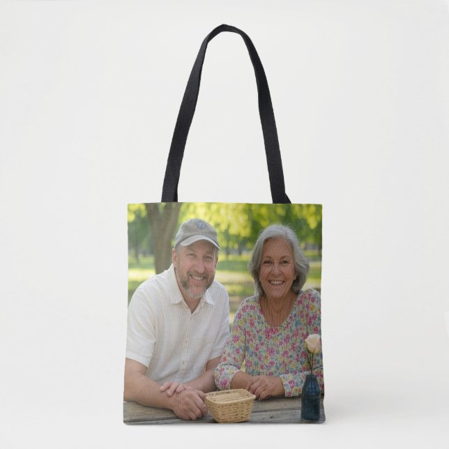 Add Retired Photo Customise Tote Bag (Front)