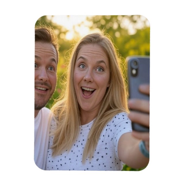 Add Selfie Customise Magnet (Vertical)