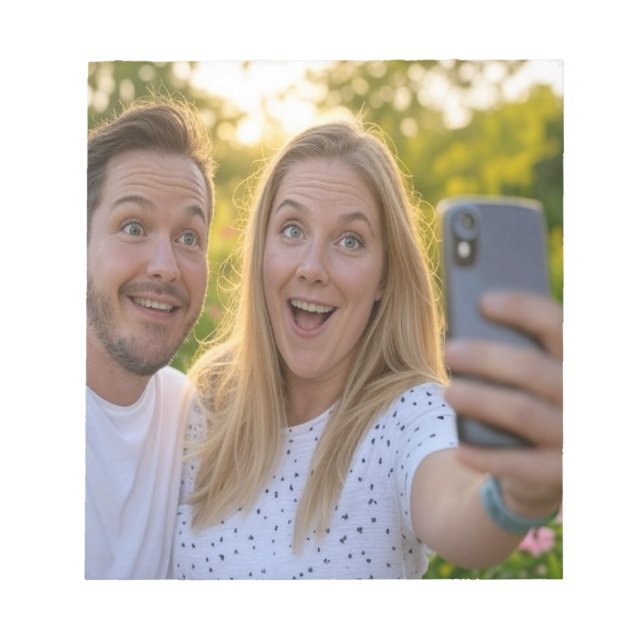 Add Selfie Customise Notepad (Front)
