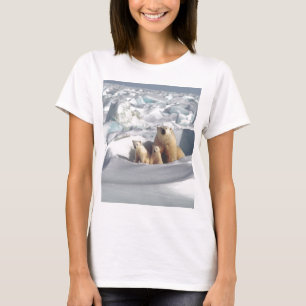 Add SLOGAN to Save Arctic Polar Bears Planet Ice T-Shirt