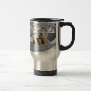 Add SLOGAN to Save Arctic Polar Bears Planet Ice Travel Mug