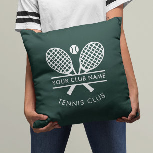 Add Sports Club Name Tennis Sports Green Any Colou Cushion