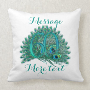 Add text 60th wedding anniversary Pillow