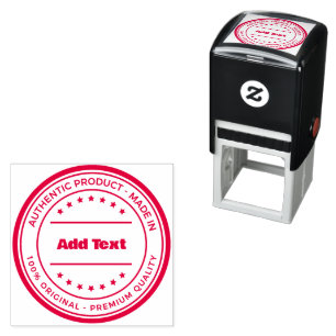 Add Text Black Housing Message Red Ink Colour Dail Self-inking Stamp