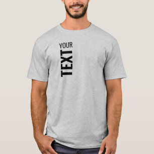Add Text Here Trendy Template Men's Basic Grey T-Shirt