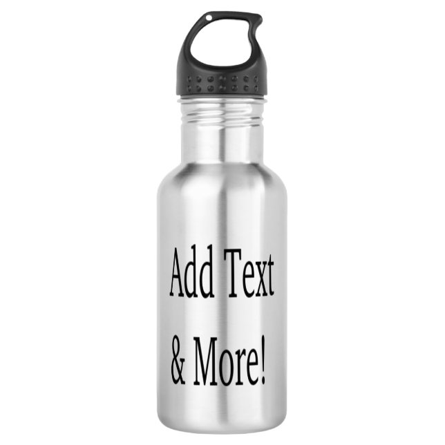 Add Text & More! Customise Your Own Personalised 532 Ml Water Bottle (Front)