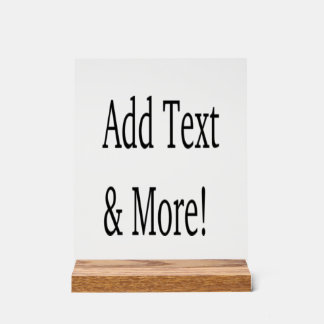 Add Text & More! Customise Your Own Personalised Acrylic Sign