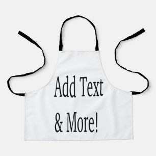 Add Text & More! Customise Your Own Personalised Apron