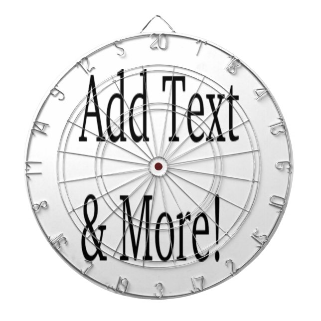 Add Text & More! Customise Your Own Personalised Dartboard (Front)