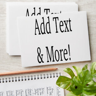 Add Text & More! Customise Your Own Personalised Envelope