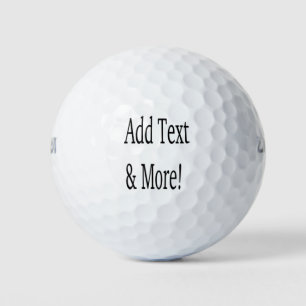 Add Text & More! Customise Your Own Personalised Golf Balls
