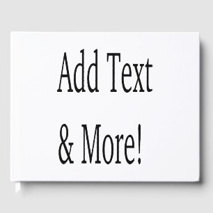 Add Text & More! Customise Your Own Personalised Guest Book