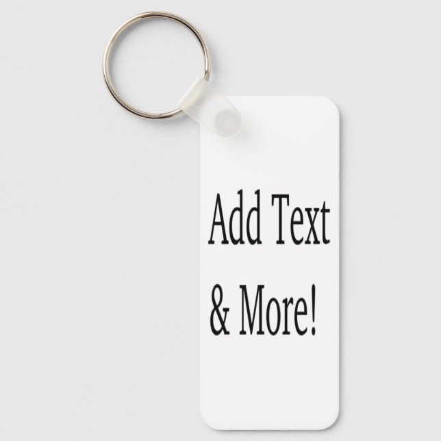 Add Text & More! Customise Your Own Personalised Key Ring (Front)