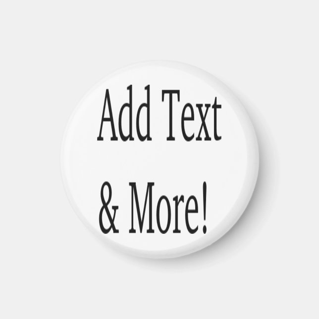 Add Text & More! Customise Your Own Personalised Magnet (Front)