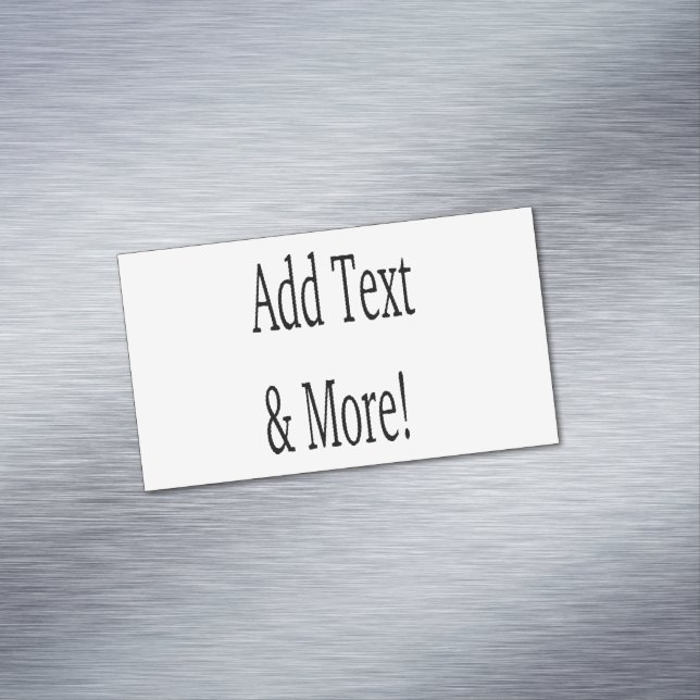 Add Text & More! Customise Your Own Personalised Magnetic Business Card (In Situ)