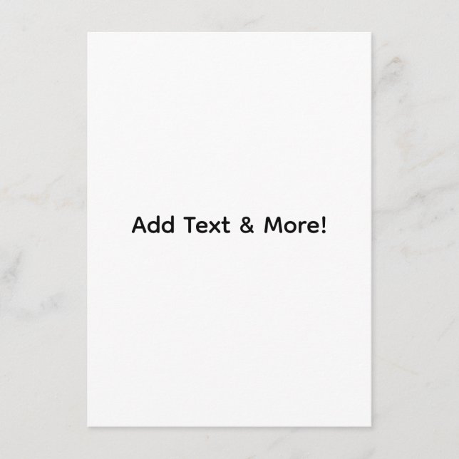 Add Text & More! Customise Your Own Personalised Menu (Front)