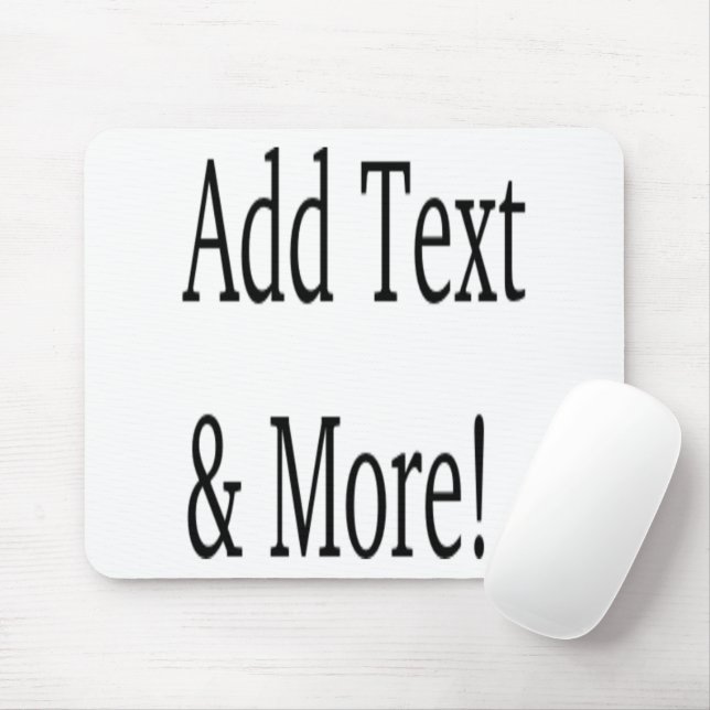 Add Text & More! Customise Your Own Personalised Mouse Pad (With Mouse)
