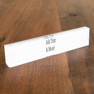Add Text & More! Customise Your Own Personalised Nameplate