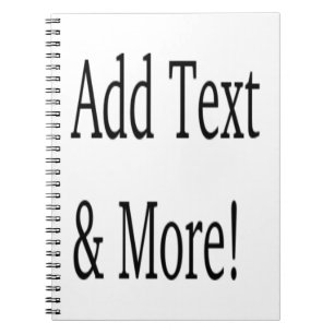 Add Text & More! Customise Your Own Personalised Notebook