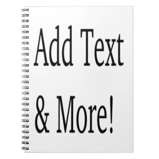 Add Text & More! Customise Your Own Personalised Notebook