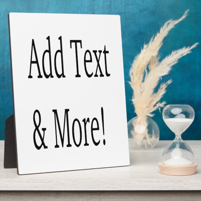 Add Text & More! Customise Your Own Personalised Plaque (Side)